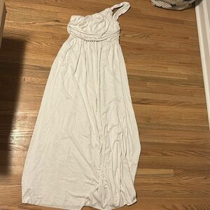 White one shoulder dress